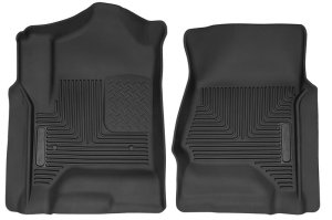 Chevrolet Silverado 1500 Floor Mats - Front - Husky Liners - X-act Contour - Black - 2014